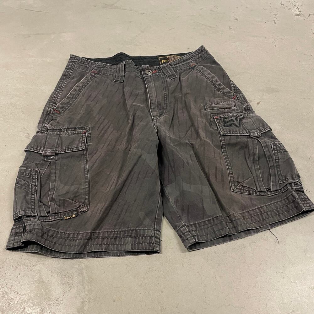 Y2K cargo fox racing shorts 33